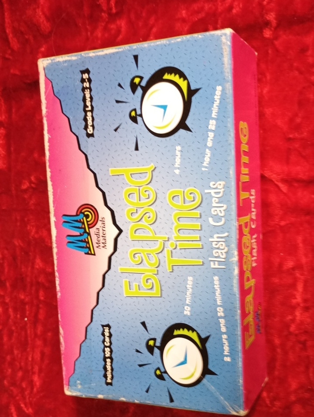 Media Masters Elapsed Time Flash Cards - Pink and Blue